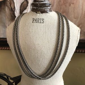 Silpada Triple Strand sterling silver necklace